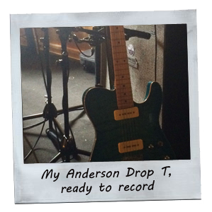 My Anderson Drop T, ready to record